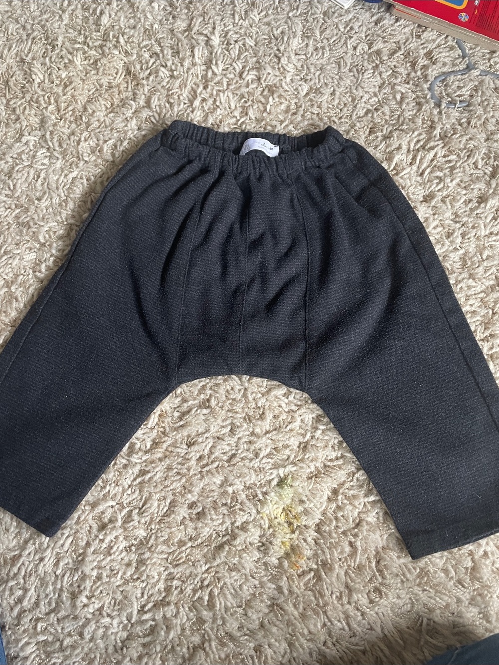 Zara Black Harem-Style Joggers for Kids